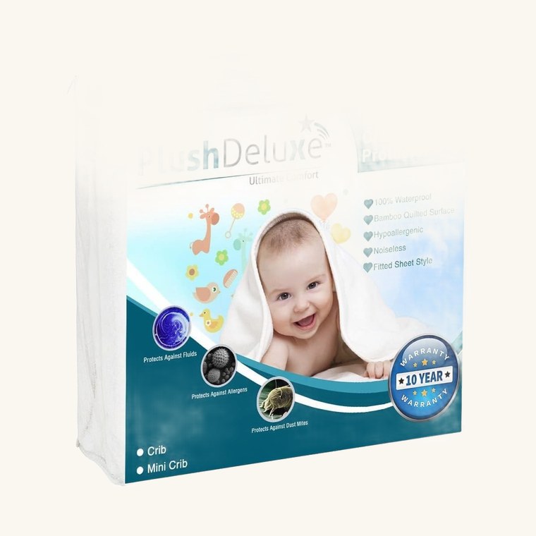 PlushDeluxe Crib Mattress Protector