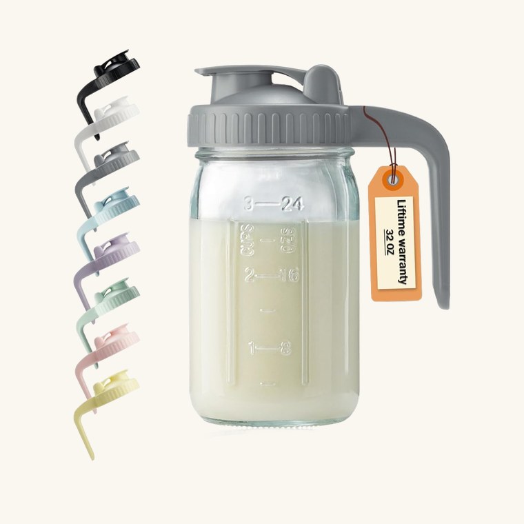 Glass Pitcher with V-Spout Lid