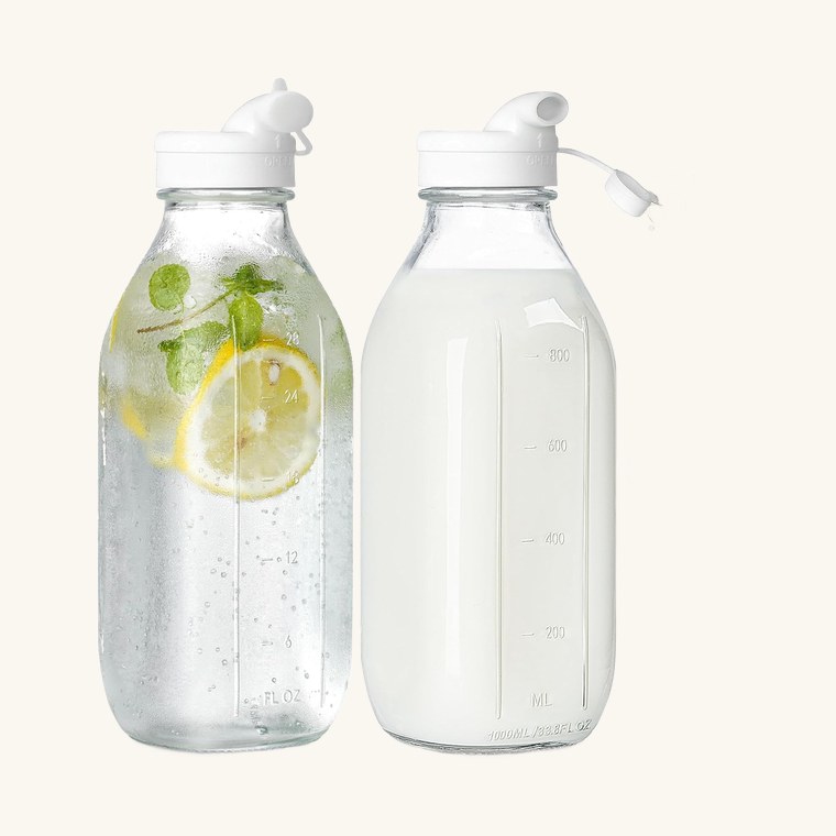 Syntic Glass Milk Bottles