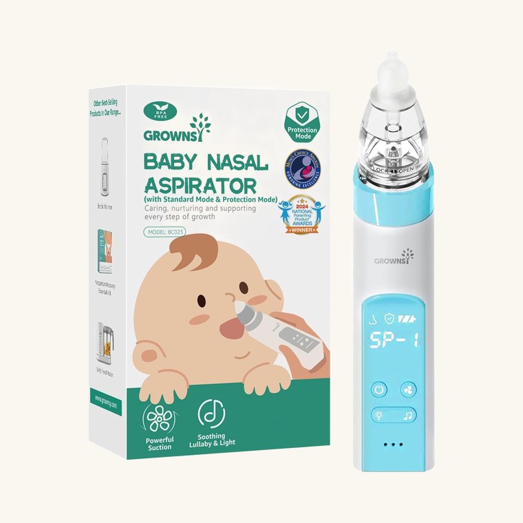 GROWNSY Nasal Aspirator with Protection Mode