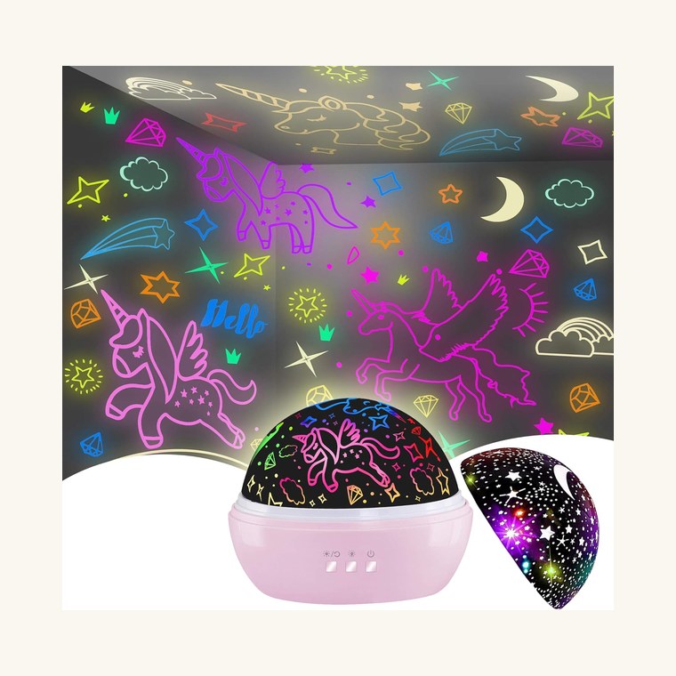 Unicorn Star Projection Night Light