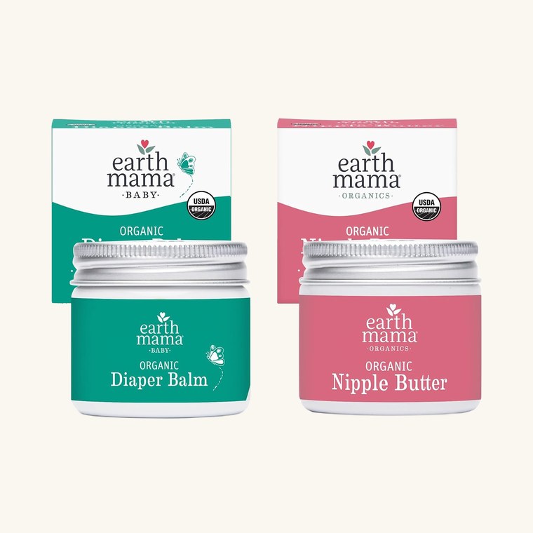 Earth Mama Nipple Butter & Diaper Balm Set