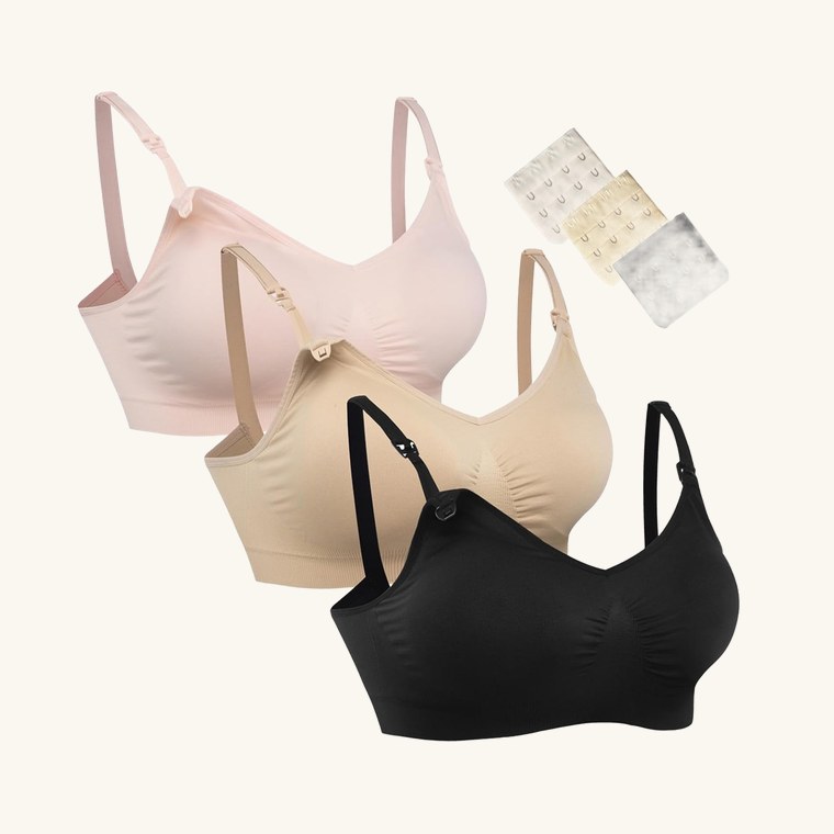 HOFISH Seamless Nursing Bras, 3-Pack