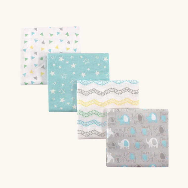 Luvable Friends Receiving Blankets, 4-Pack